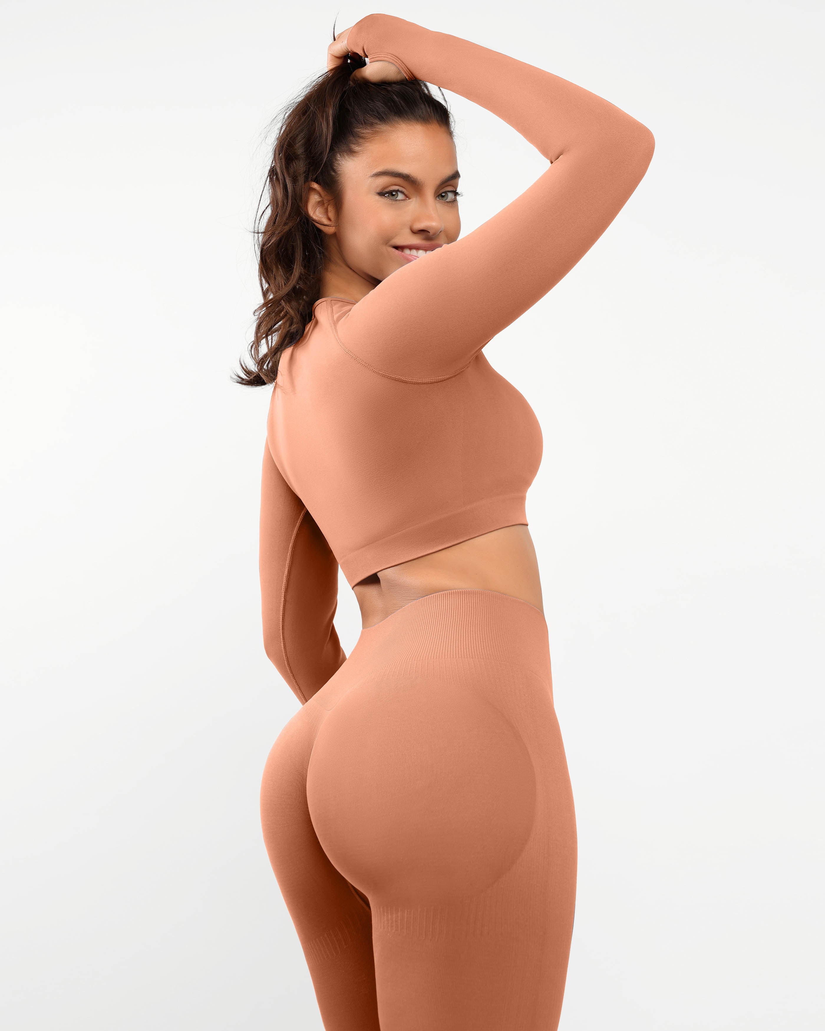 AirWear Long Sleeve & High-Waist Legging Set - Cosmolle