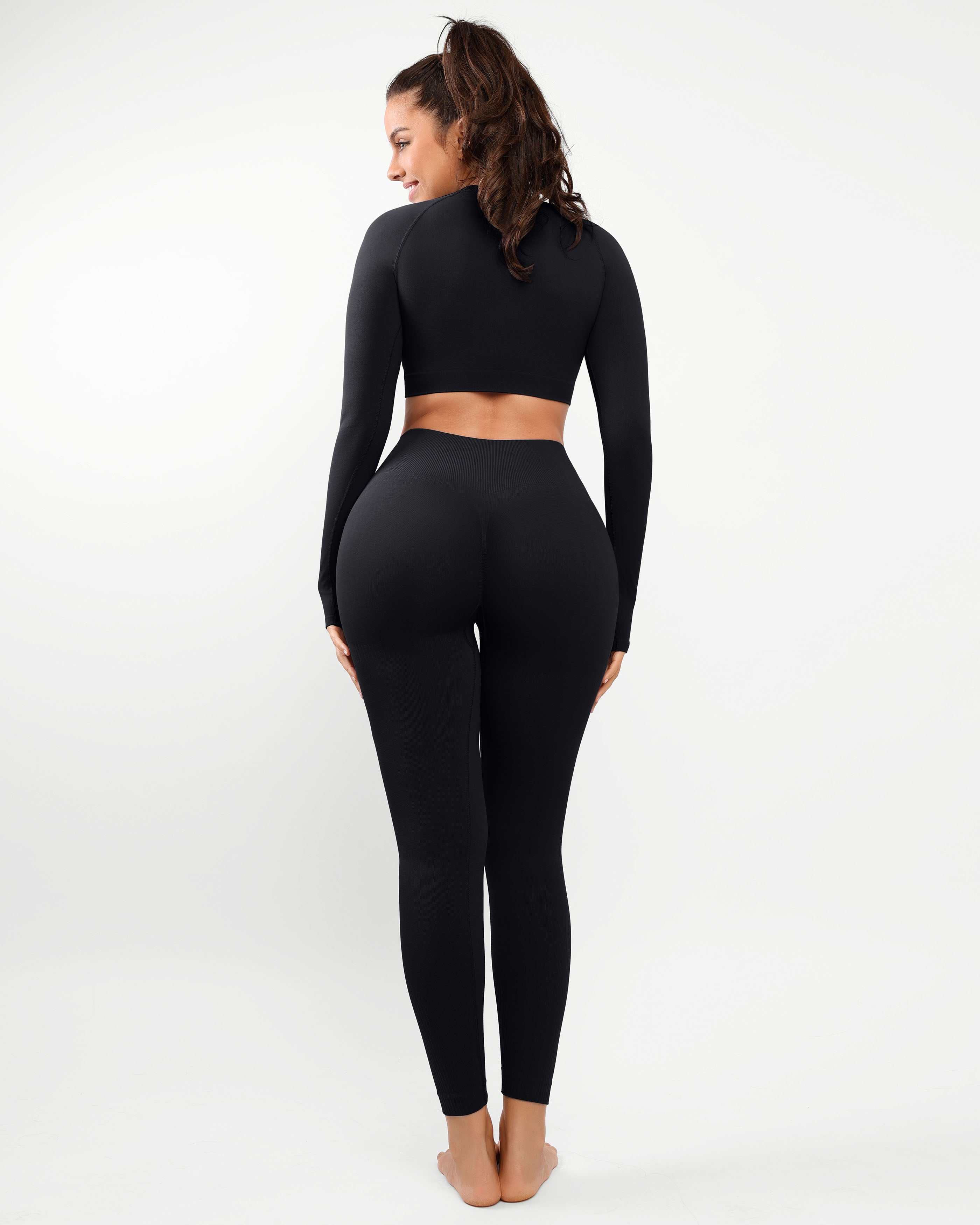 AirWear Long Sleeve & High-Waist Legging Set - Cosmolle