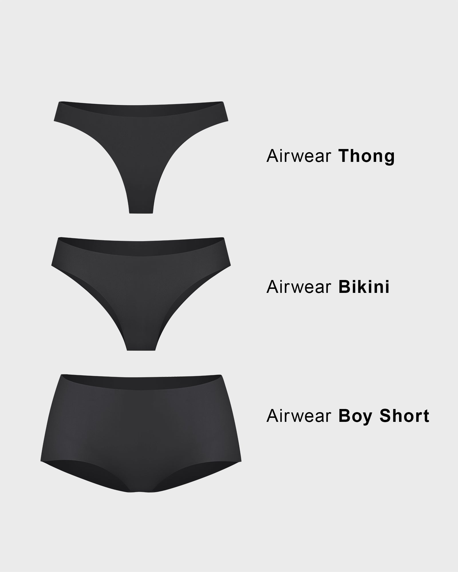 AirWear Best Women's Underwear Bundle Set of 3