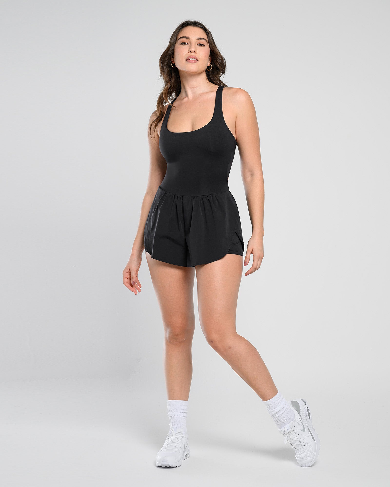 BlissMotion Airy Backless 2-in-1 Athleisure Romper - Cosmolle