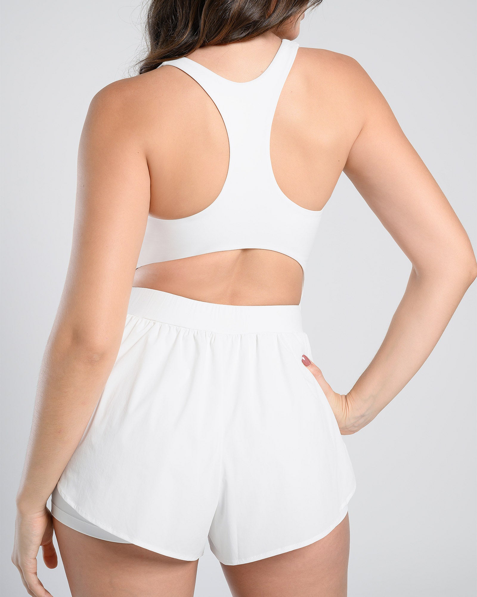 BlissMotion Airy Backless 2-in-1 Athleisure Romper - Cosmolle