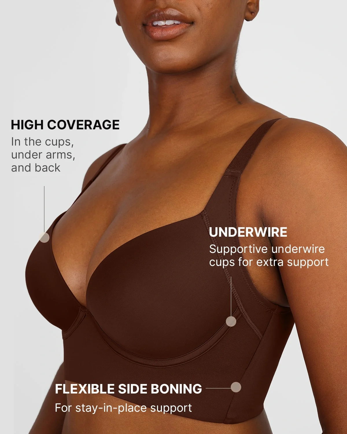 Luxe SmoothFit Adjustable Push-Up Bra