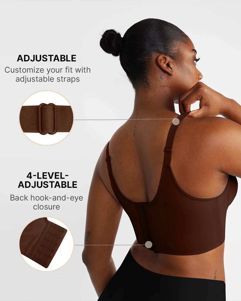 Luxe SmoothFit Adjustable Push-Up Bra