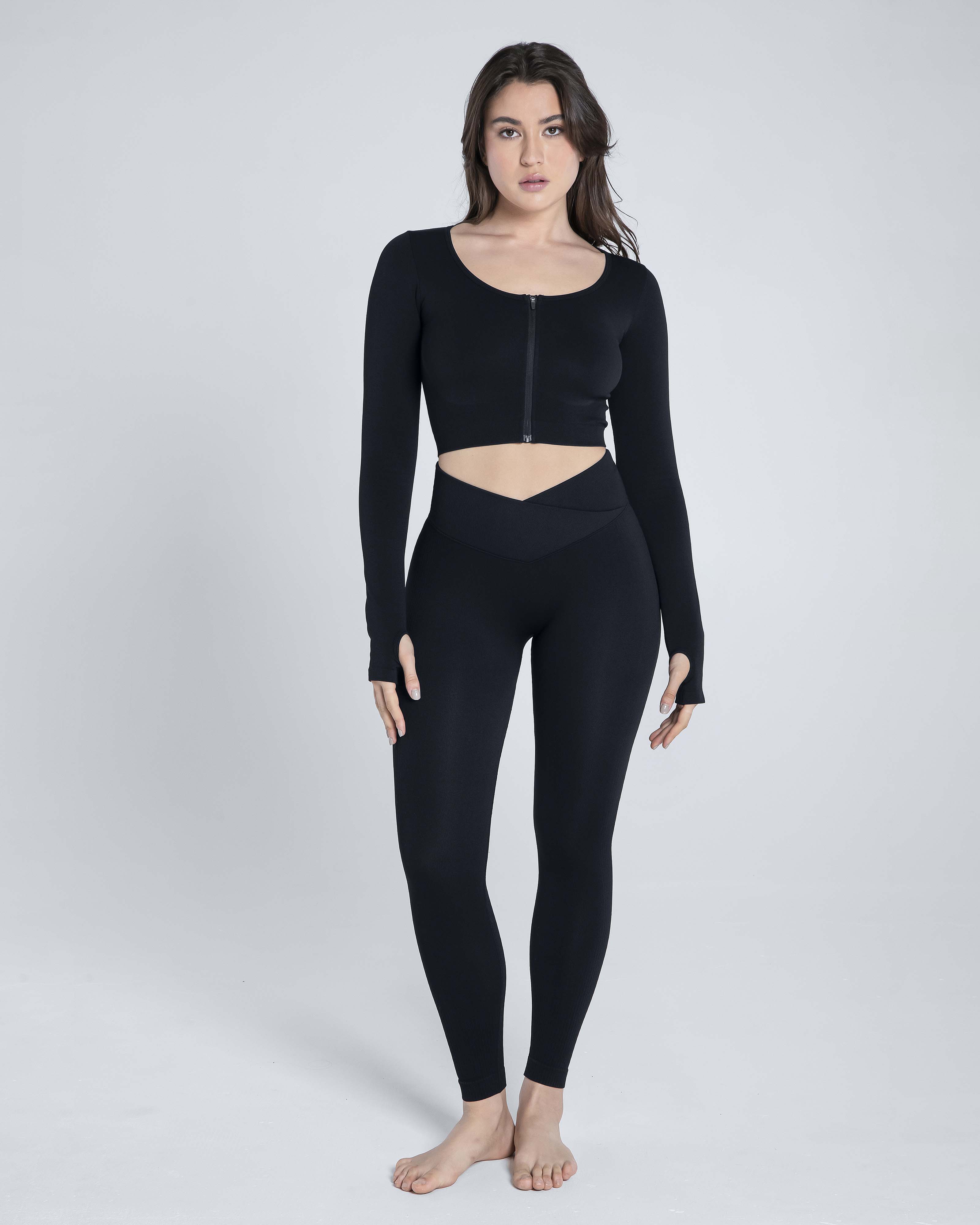 Premium Seamless Crossover Leggings - Cosmolle