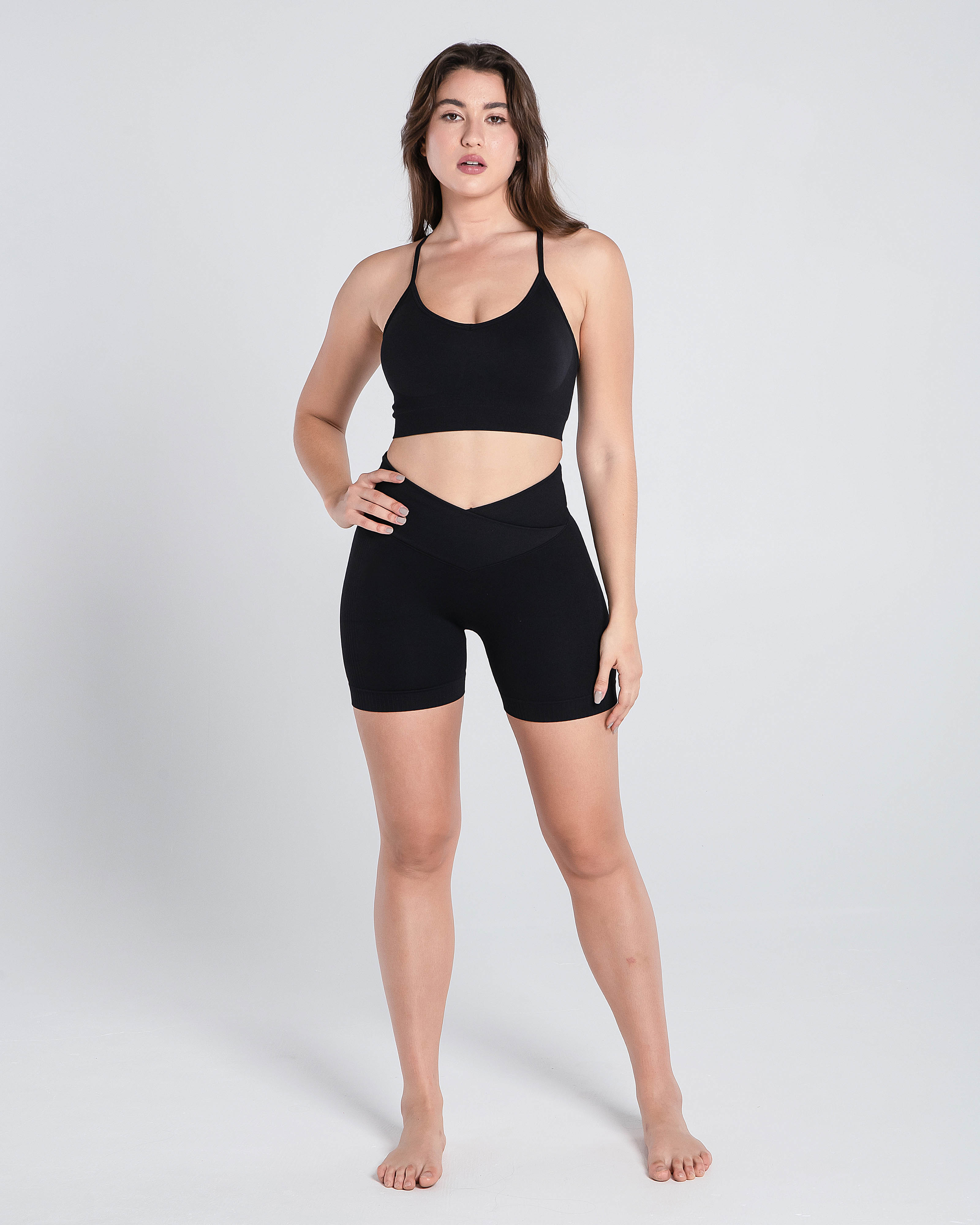 Premium Seamless Ribbed Short Set - Cosmolle