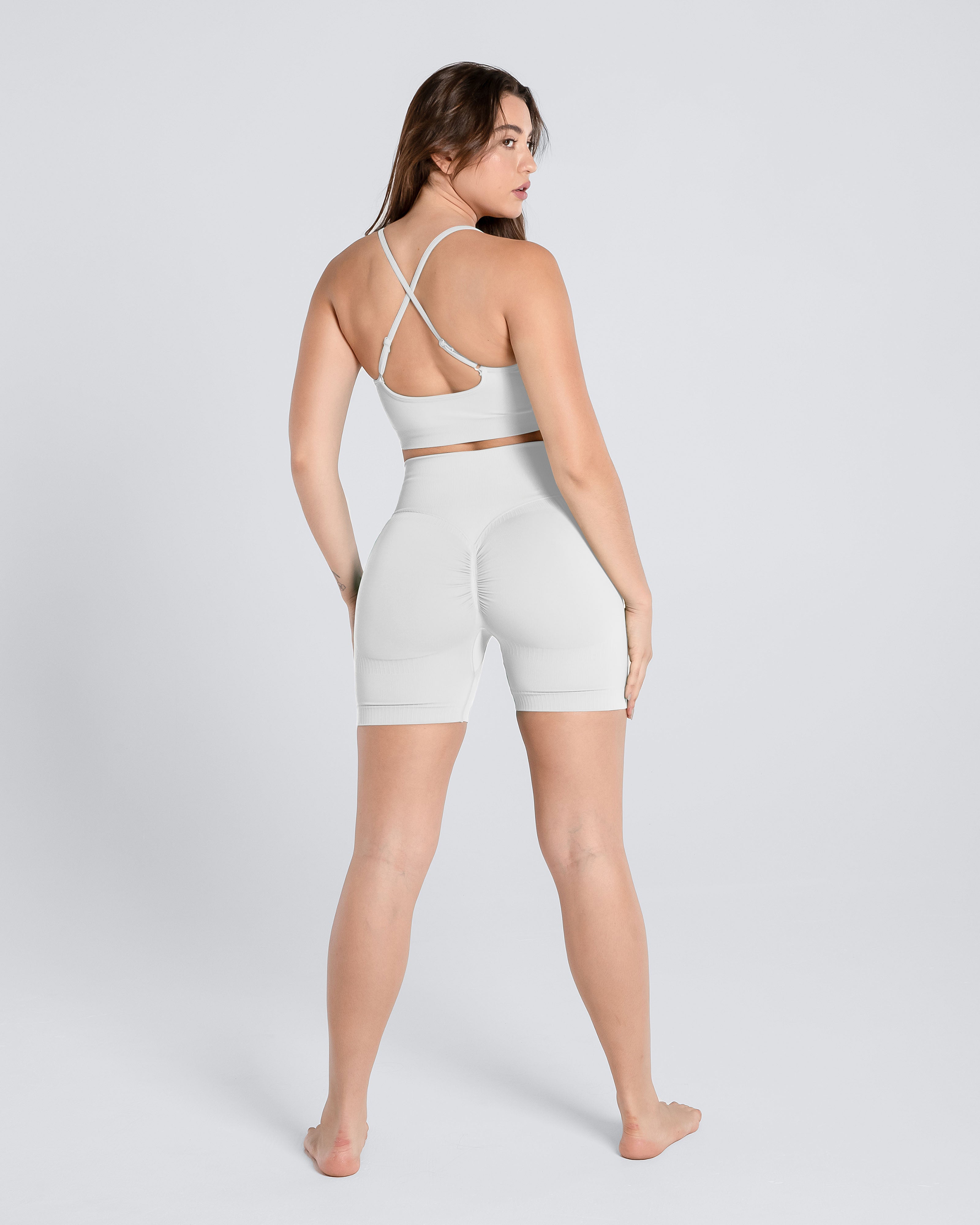 Premium Seamless Ribbed Short Set - Cosmolle