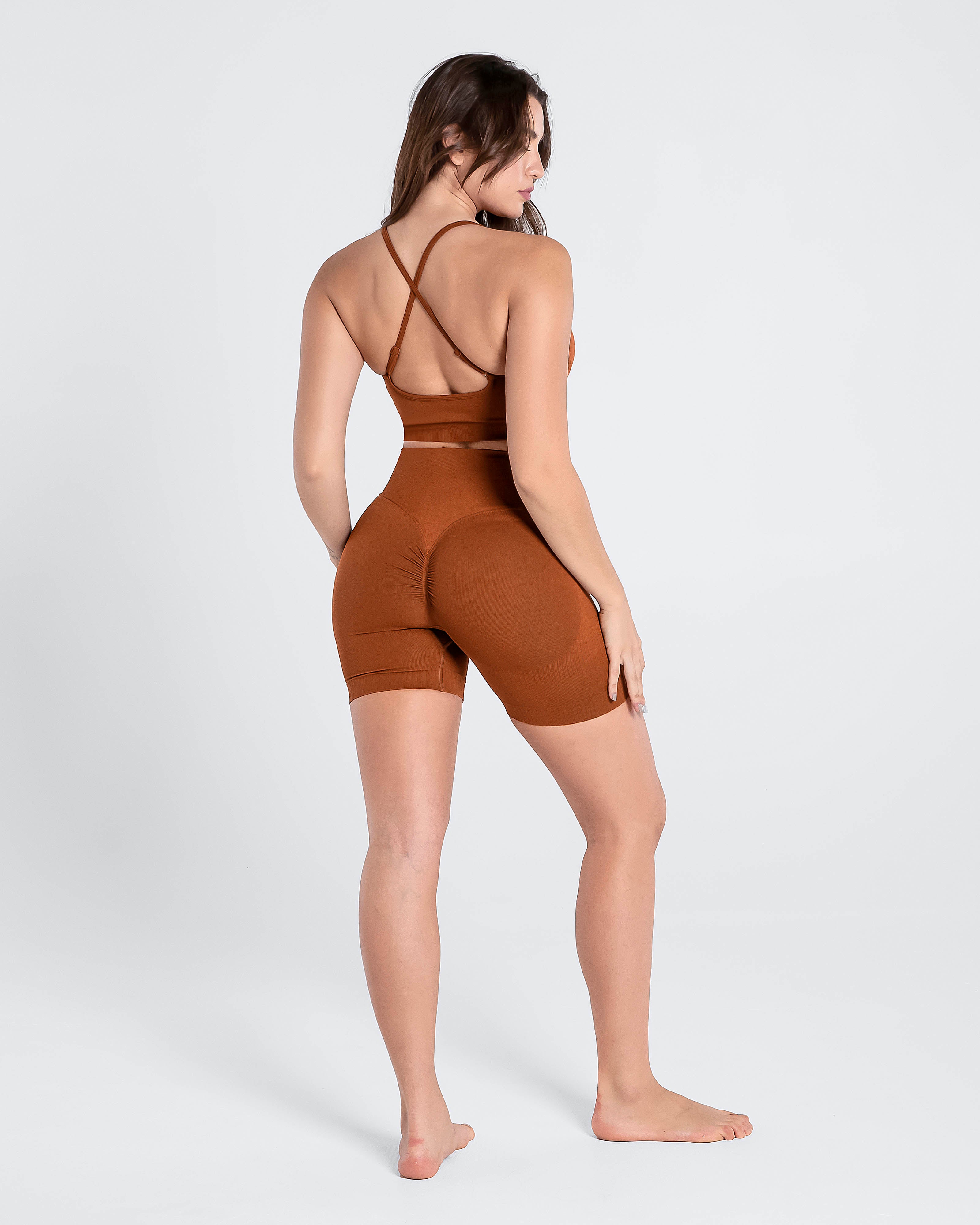 Premium Seamless Ribbed Short Set - Cosmolle