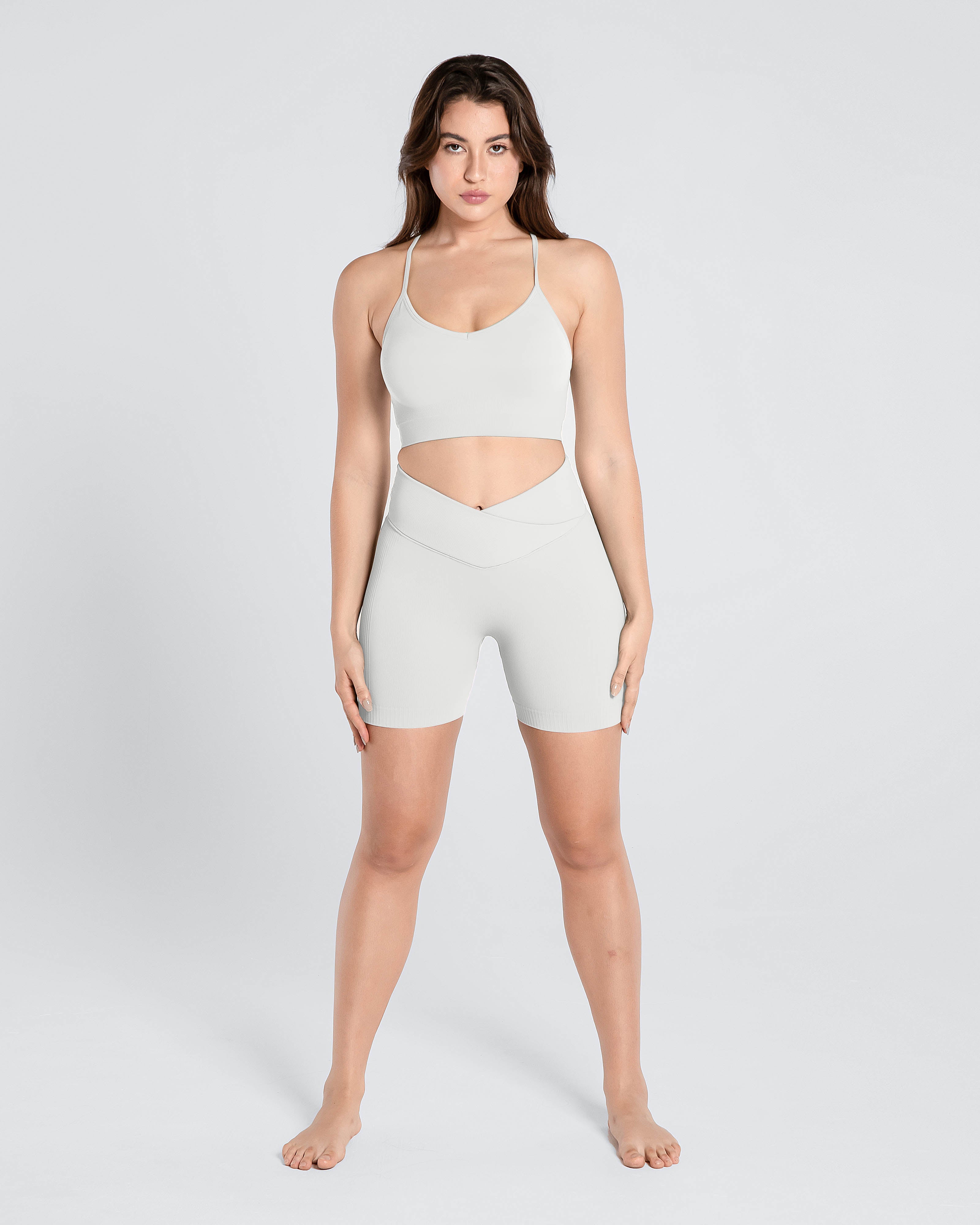 Premium Seamless Ribbed Short Set - Cosmolle