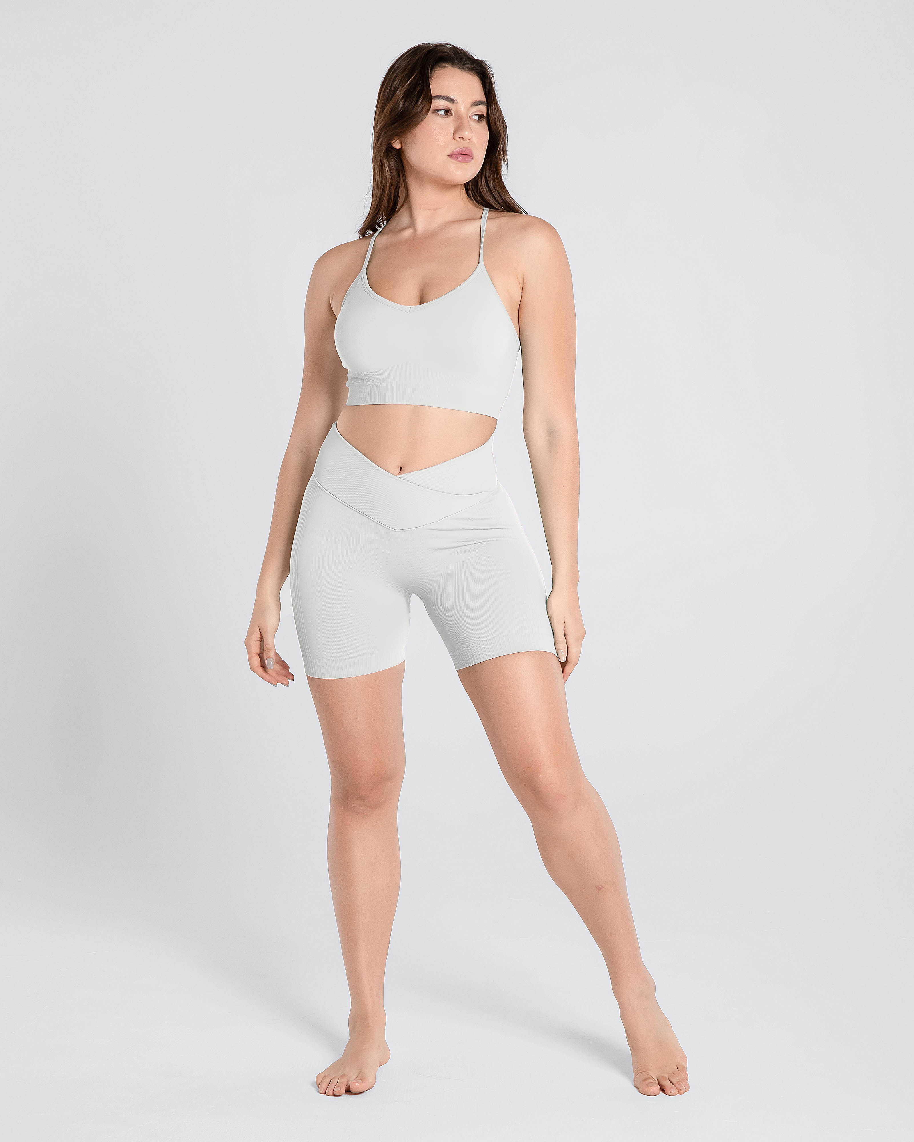 Premium Seamless Ribbed Short Set - Cosmolle