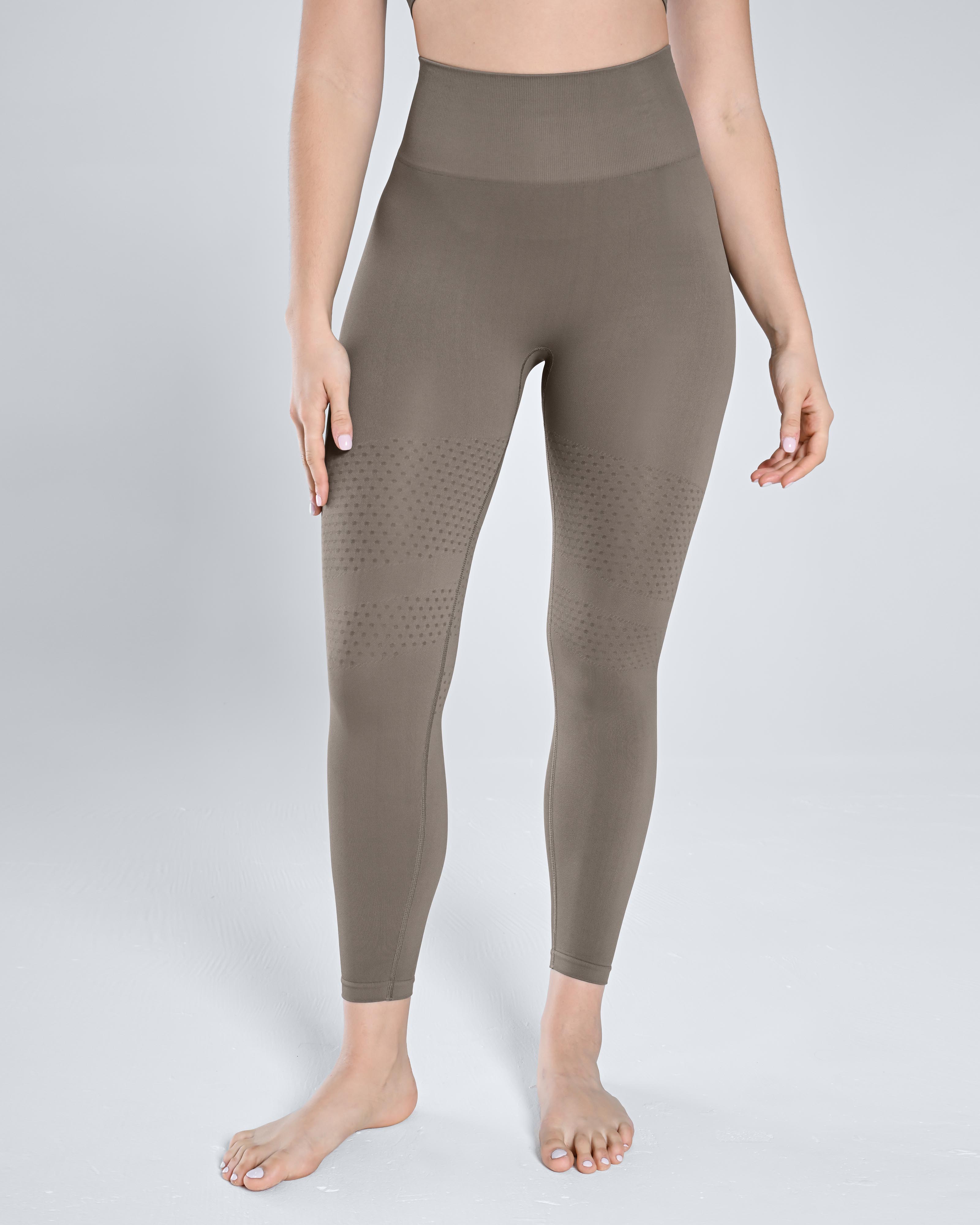 Seamless Tank Top & Legging Set - Dusty Gray - Cosmolle